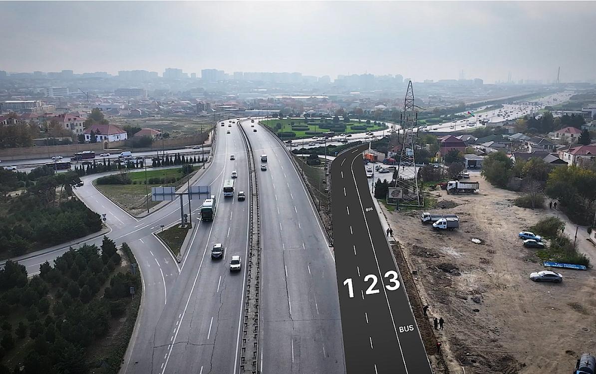 Xüsusi hərəkət zolağı Heydər Əliyev prospektinədək