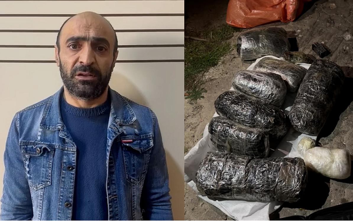 Qaradağda narkokuryerdən 11 kq narkotik götürüldü - 