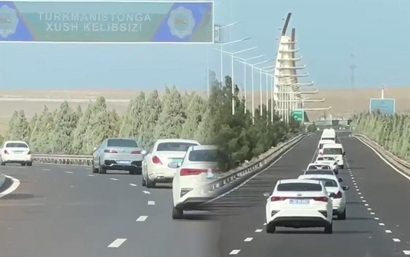 İlham Əliyevin şərəfinə xüsusi kortej - 