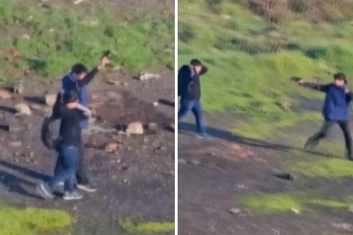 Bir-birinə silah çəkən azyaşlı uşaqların 