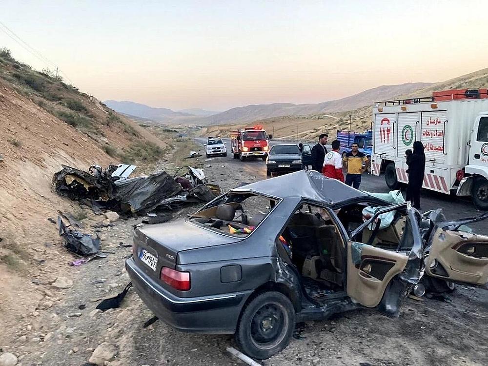 The children of the Iranian vice president who were injured in the accident also died.