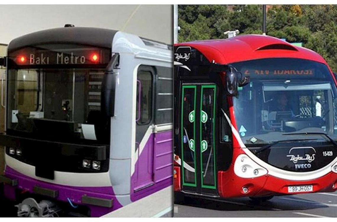 Metro və avtobuslarda gediş haqqı 