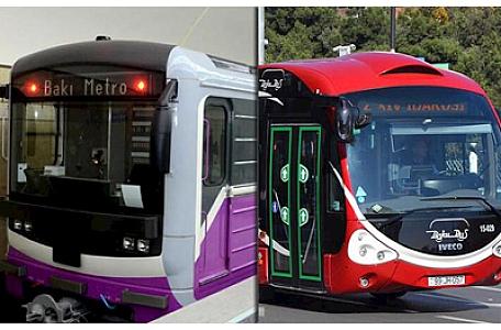 Metro və avtobuslarda gediş haqqı 