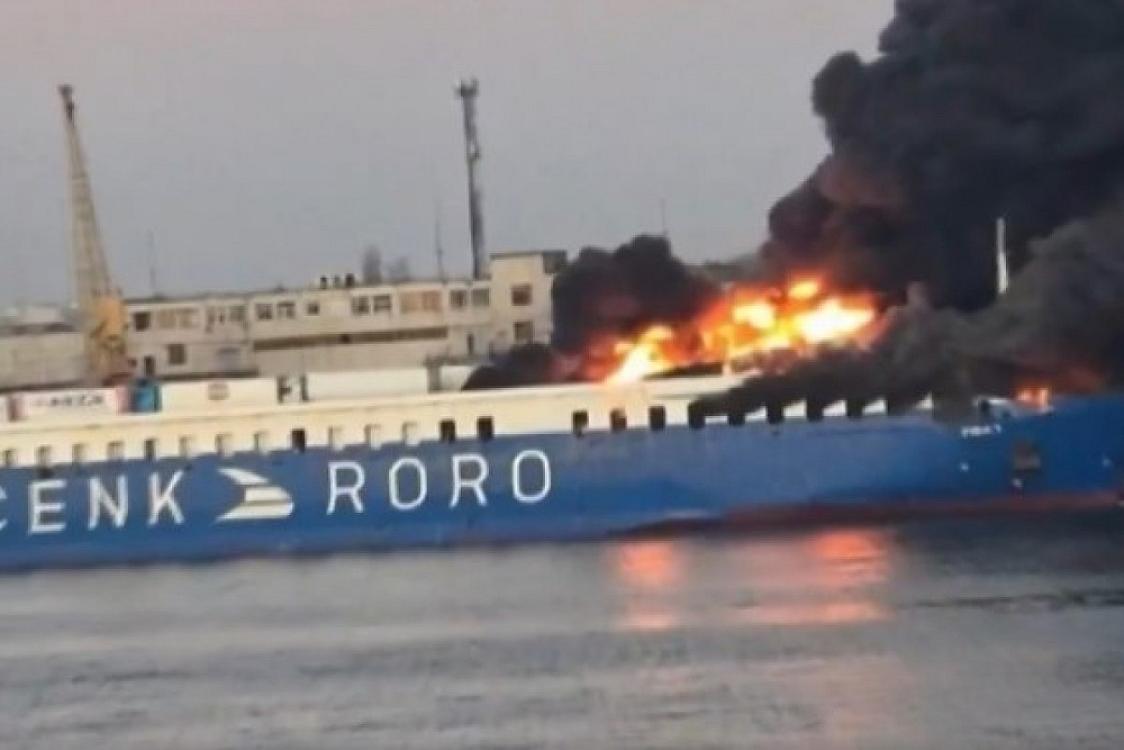 Rusiya Türkiyə gəmisini raketlə vurdu - 