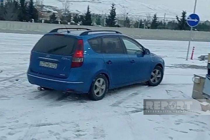 Qobustanda zəncirvari qəza