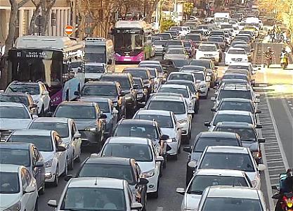 Bakının bu yollarında sıxlıq var - 