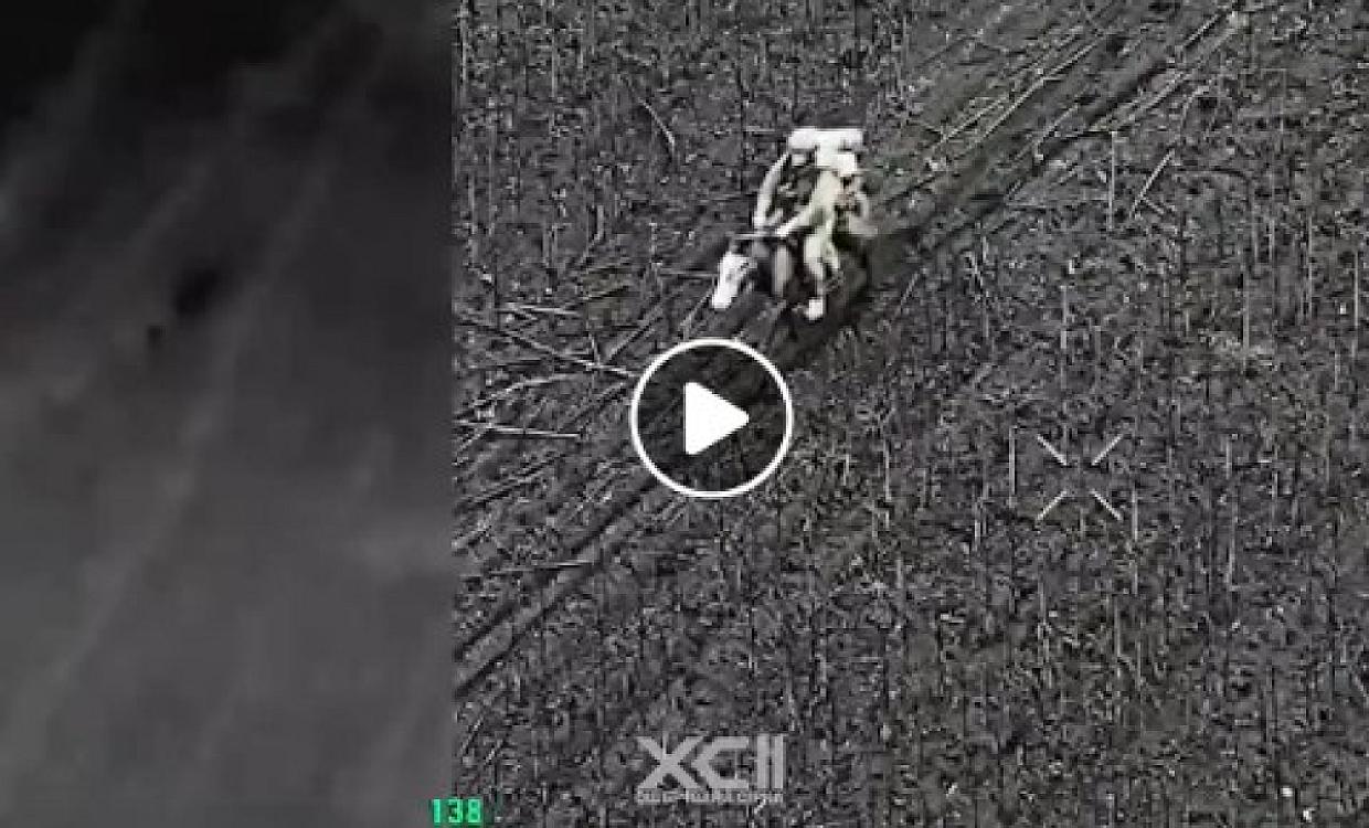 Rusiya əsgərləri at belində hücuma keçir – 