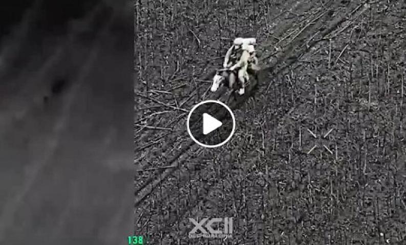 Rusiya əsgərləri at belində hücuma keçir – 