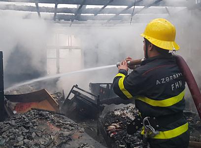 Göyçayda yanğın olub - 