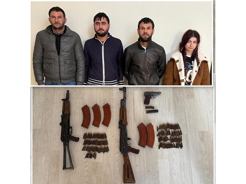 Bərdə və Ağdamda silah alveri edən cinayətkar dəstənin üzvləri 