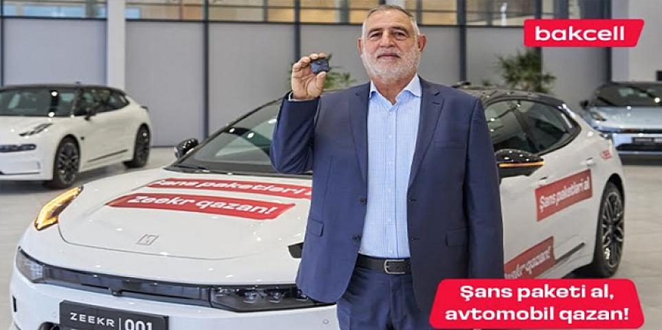 Bakcell lotereyasında 12-ci avtomobil uduldu!