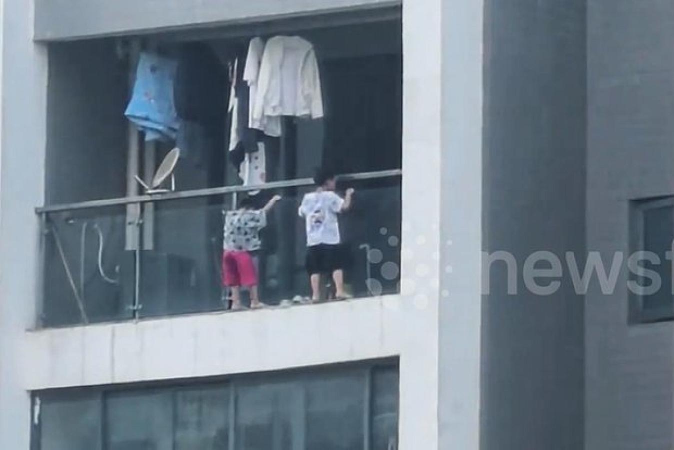 Azyaşlılar 13-cü mərtəbənin hündürlüyündə