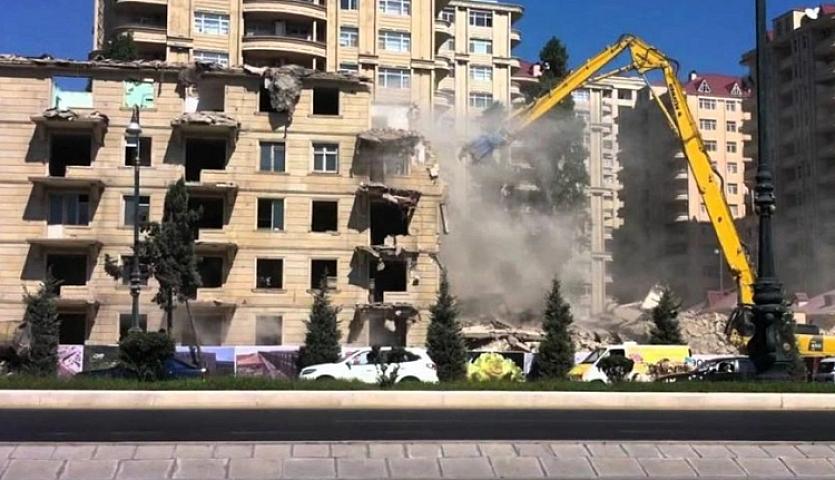 Bakıda plana düşən binaların sökülməsi BU TARİXDƏ yekunlaşacaq - 