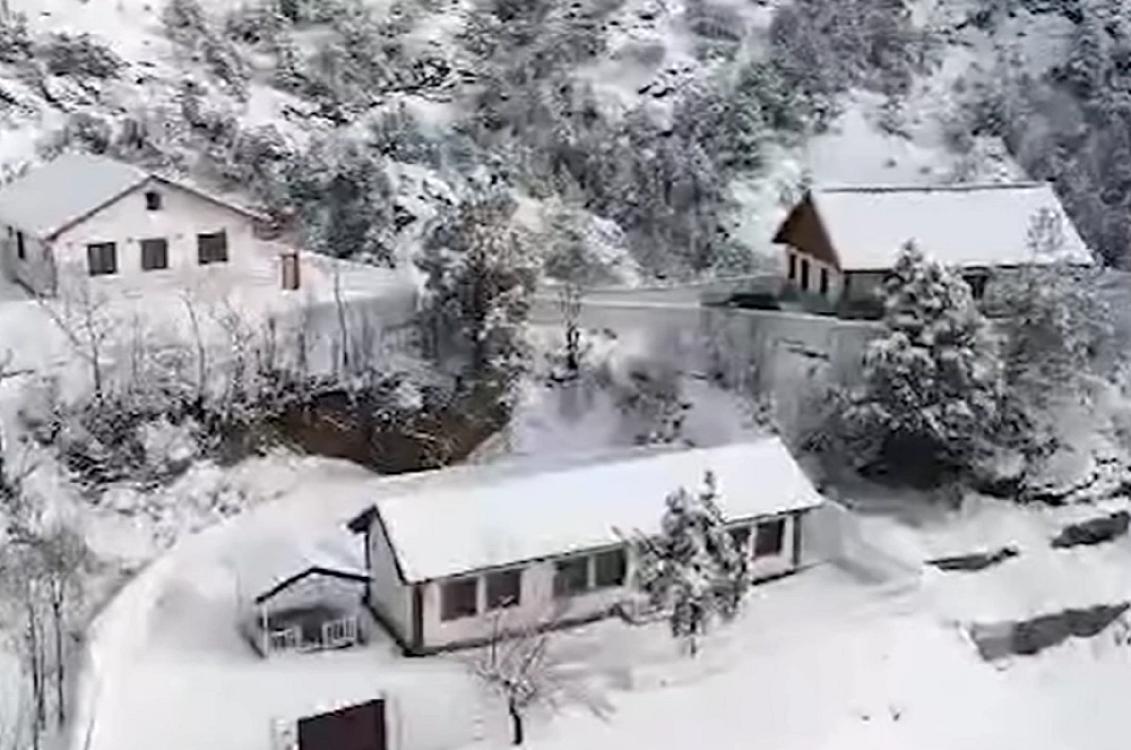 Laçın şəhərindən möhtəşəm qar mənzərəsi 