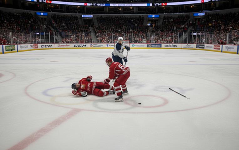 Lukaşenko hokkey matçı zamanı 