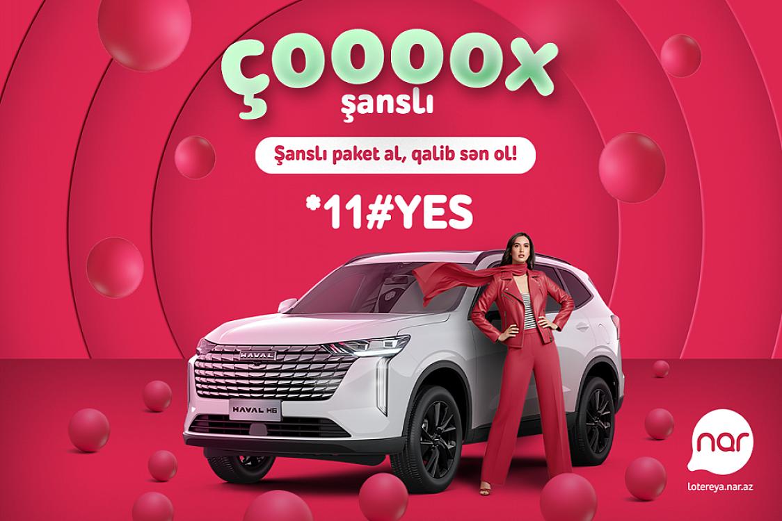 “Nar” lotereyasında həyəcan artır – 10-cu avtomobil səni gözləyir
