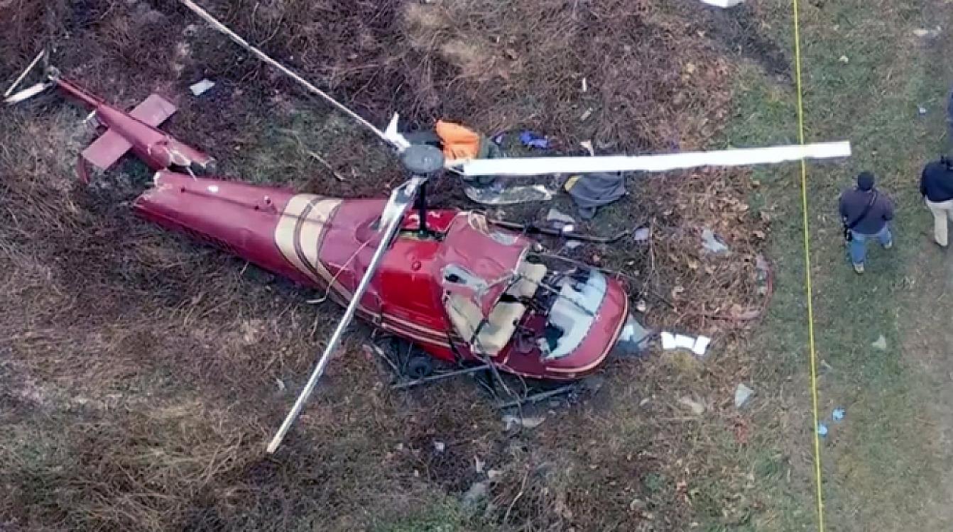 İki helikopter havada toqquşub, 