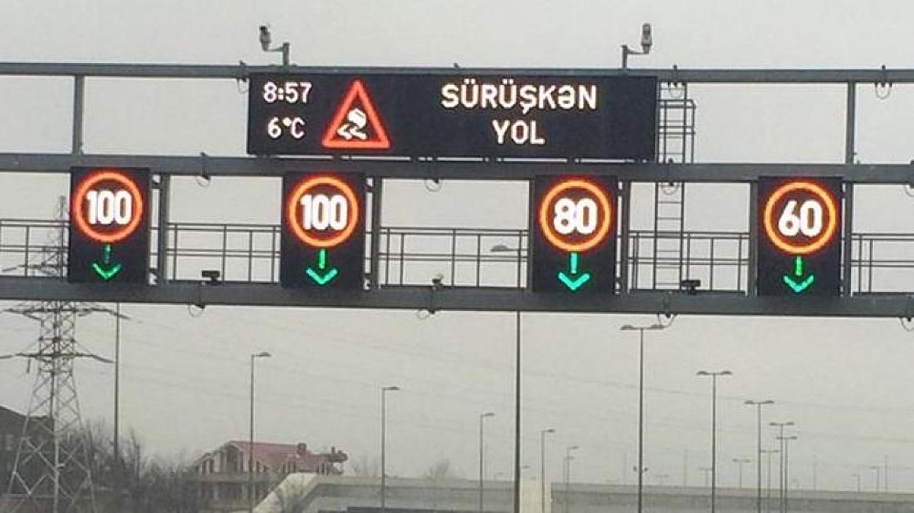 Bu yolda sürət həddi 