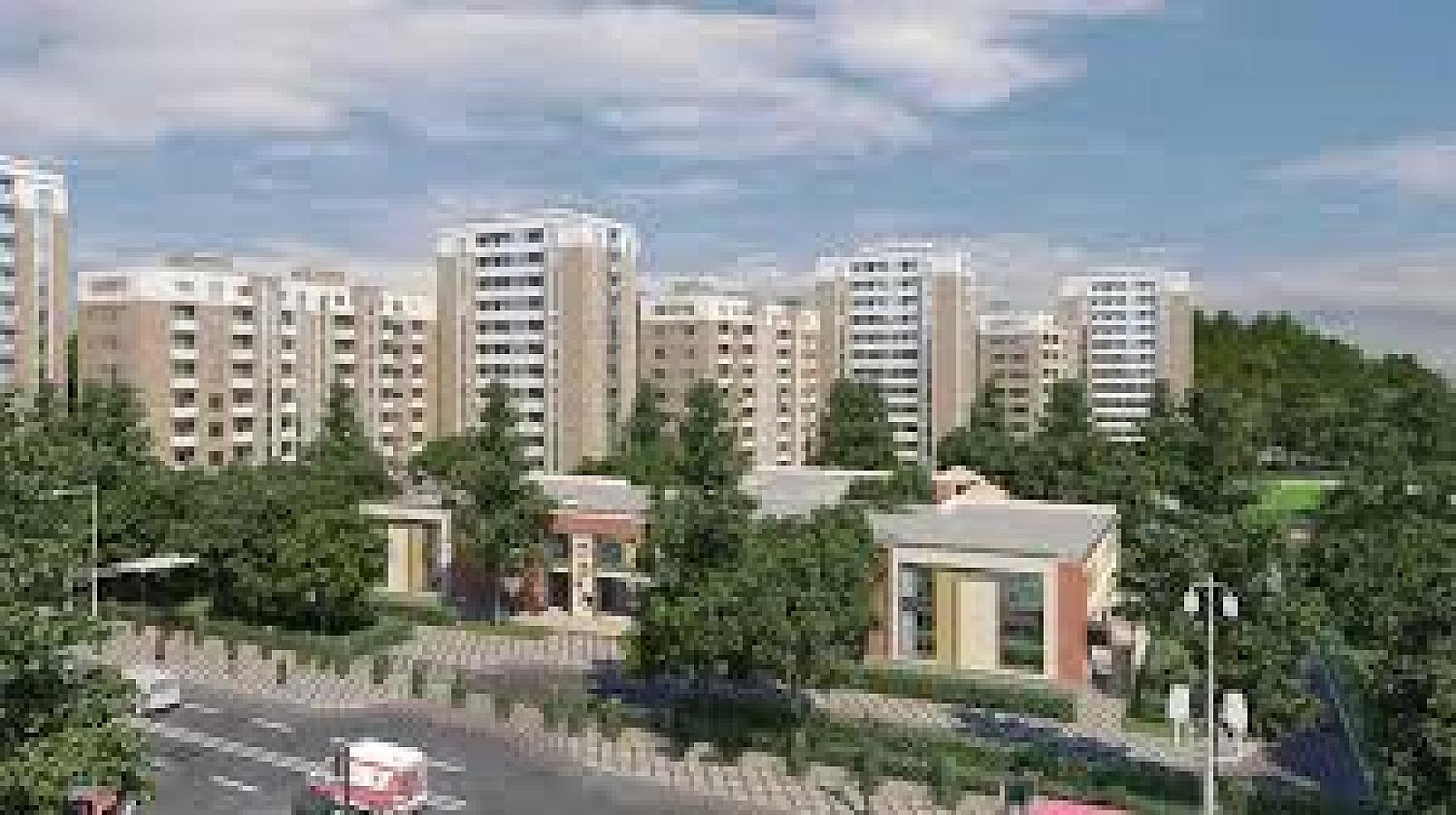 Saray qəsəbəsində çoxmərtəbəli binalar 