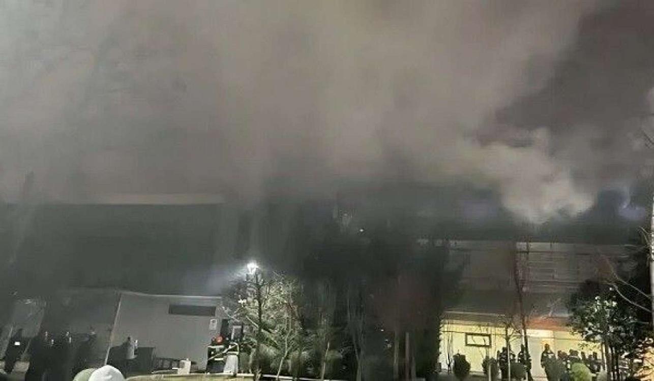 Tiflisdə ticarət mərkəzində güclü yanğın - 