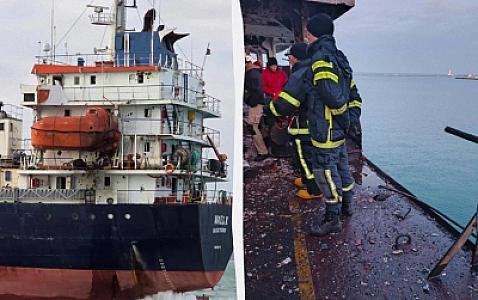 Rusiya iki gəmini vurdu - 