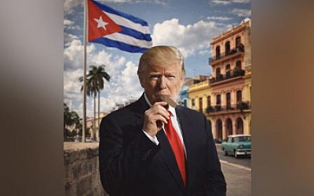 Tramp Kubaya siqarla 