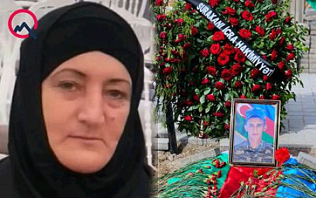 Qətlə yetirilən əsgərin anası 