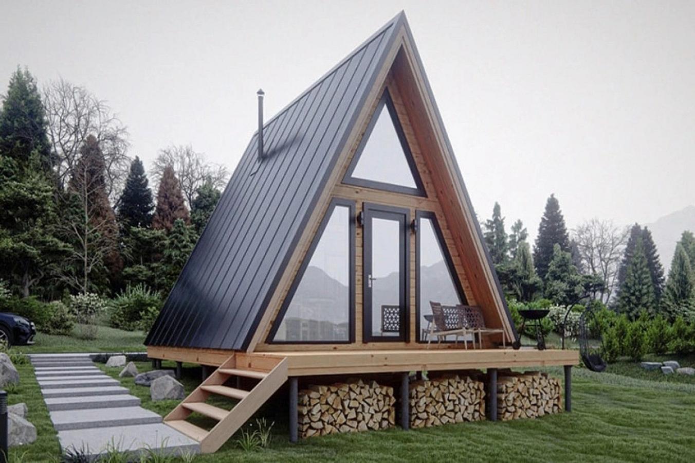 Azərbaycanda "A-frame" evlər tikən biznesmen həbs olundu