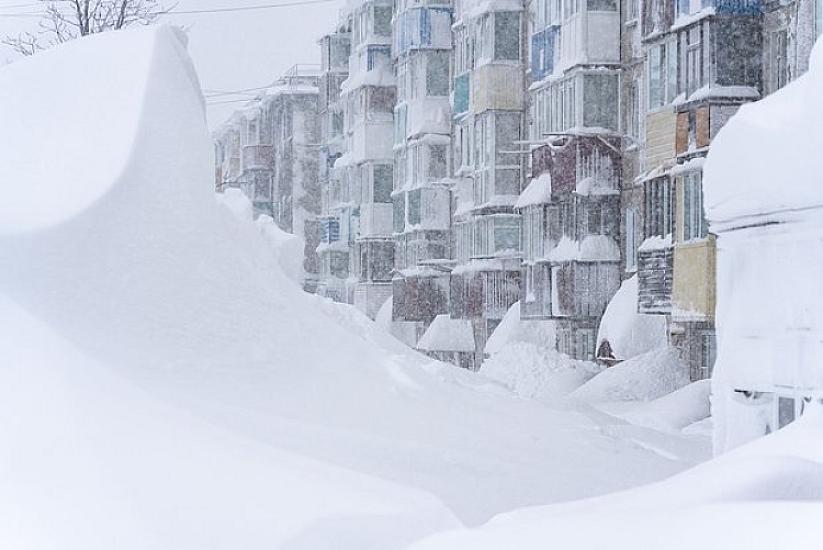 Kamçatkadakı qar uçqun təhlükəsi 