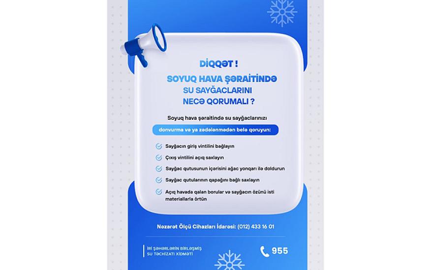 Su sayğaclarını şaxtadan 