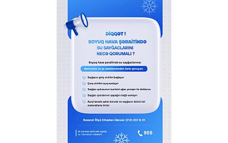 Su sayğaclarını şaxtadan 