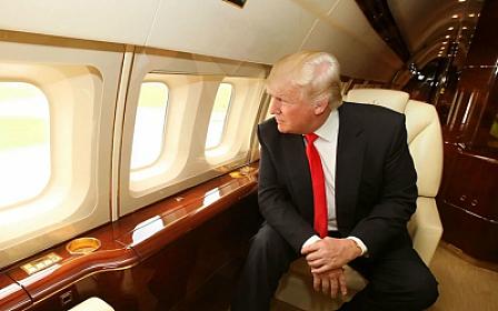 Trampın təyyarəsində problem yarandı - 