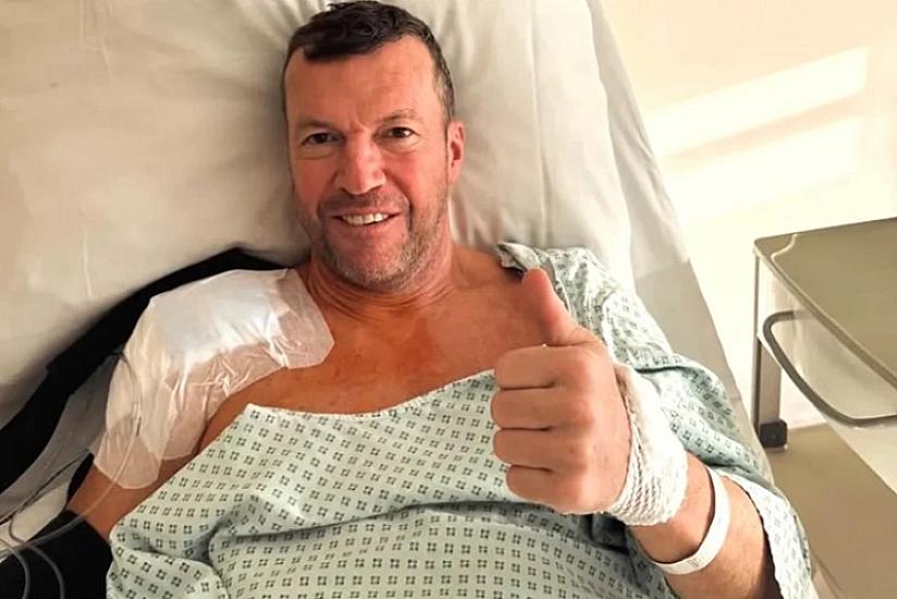 Matteus xizək sürərkən 