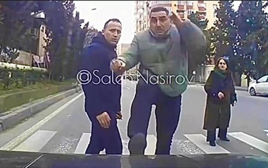 Bakıda piyadadan ağlasığmaz hərəkət: polis araşdırır –