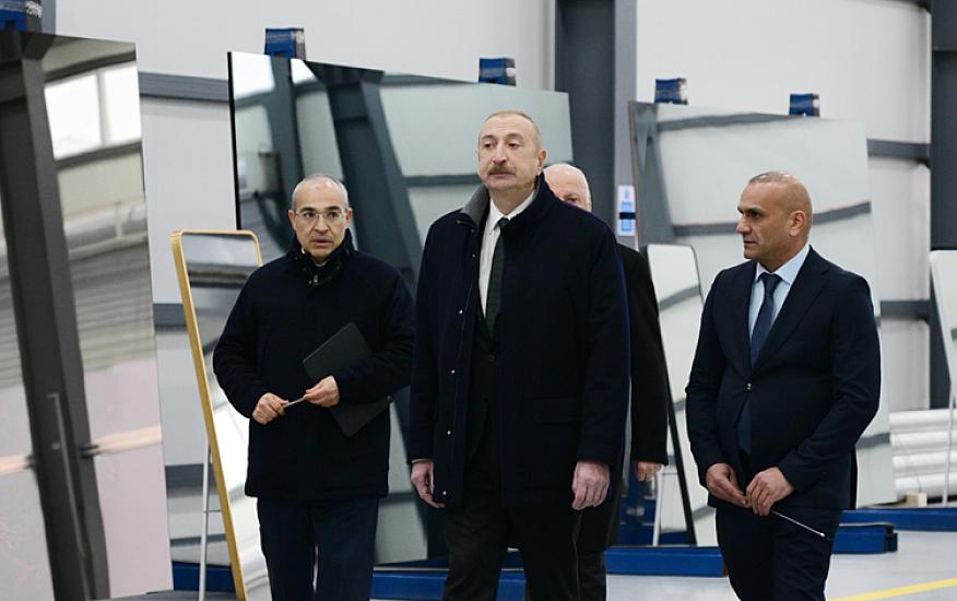 Prezident Sumqayıtda açılışda - 