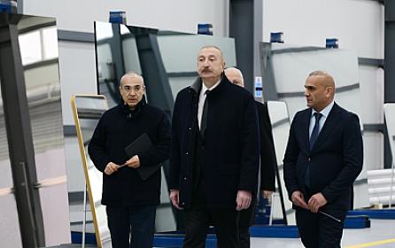 Prezident Sumqayıtda açılışda - 