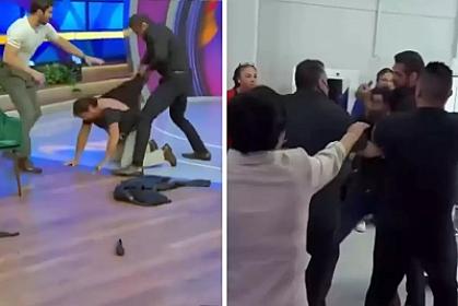 Keçmiş çempion canlı yayımda qonaqları döydü - 