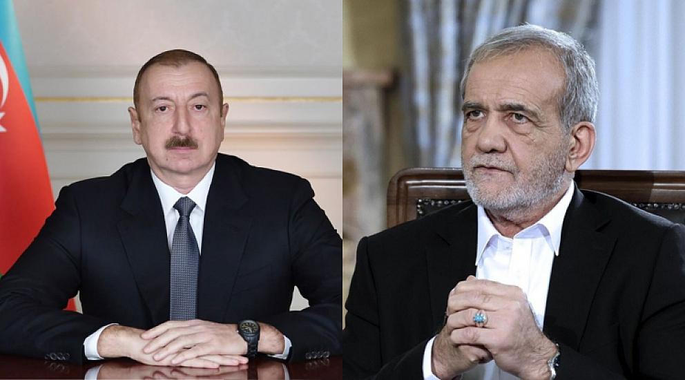 İlham Əliyev Məsud Pezeşkiana 