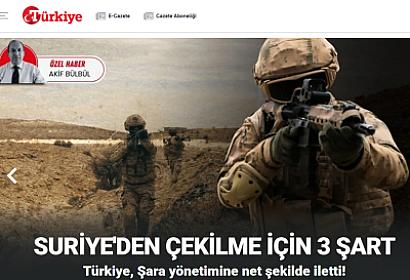 Ankara qoşunlarını Suriyadan çıxarmaq üçün üç şərt irəli sürüb