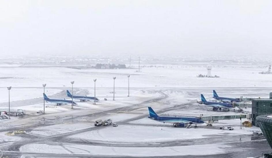 Əlverişsiz hava şəraiti Bakıda aeroportun işinə təsir edib? - 