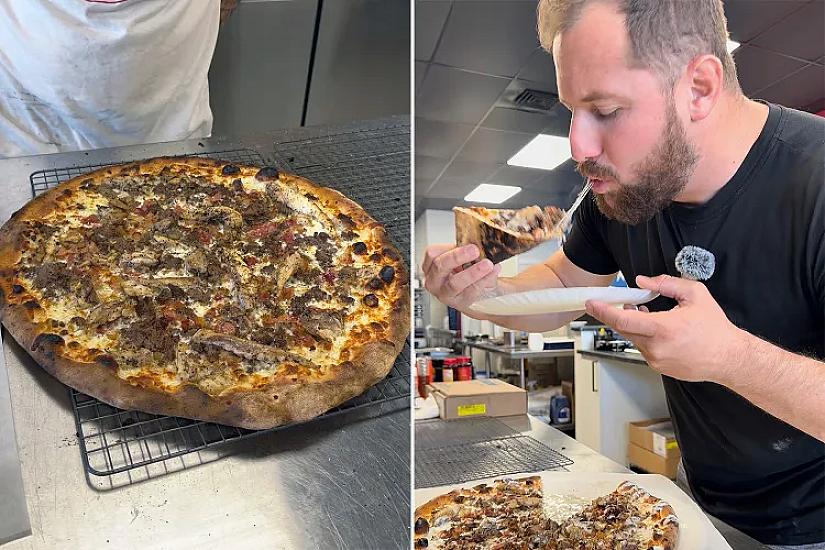 Restoranda pizza kərtənkələdən hazırlanır - 