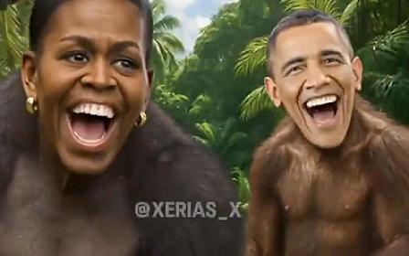 Tramp Obama ailəsini meymuna bənzətməsindən 