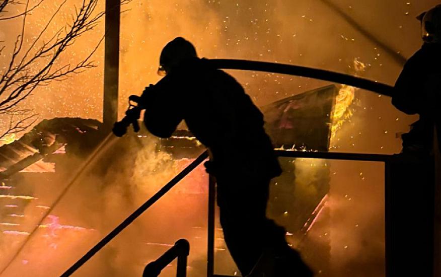 Zirə qəsəbəsində yanğın - 