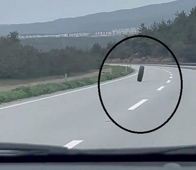 Tırın təkəri qopub yola diyirləndi - 