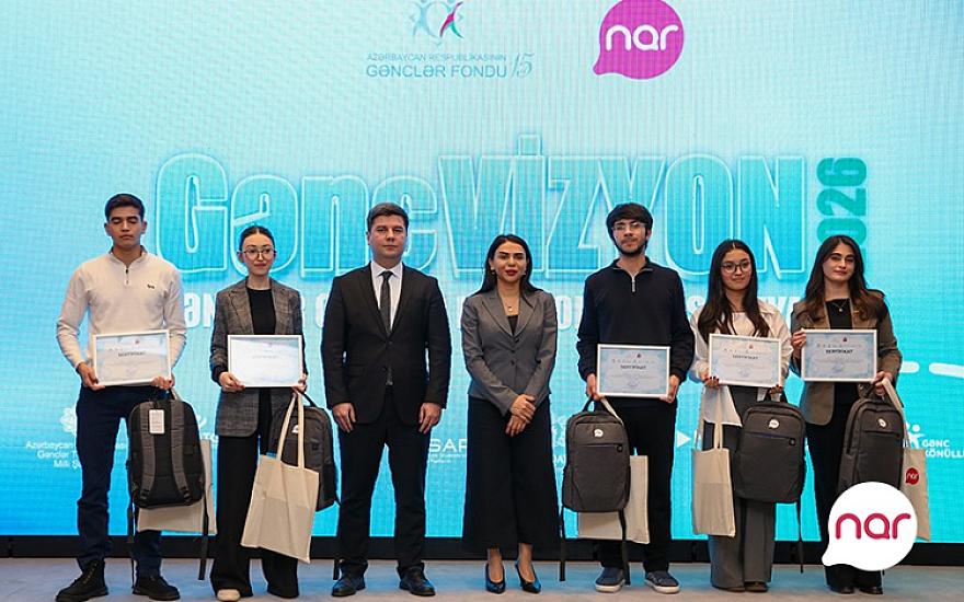 “Nar”ın tərəfdaşlığı ilə “GəncVİZYON” ideyatonu uğurla başa çatıb