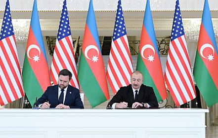 The charter signed by Aliyev and Vens also includes the establishment of a large center.
