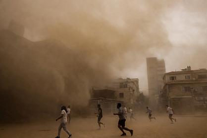 Израиль накрыл мощный песчаный шторм