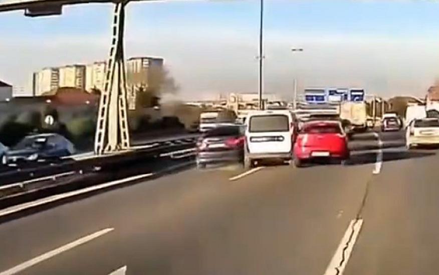 Aeroport yolunda qəribə qəza - 