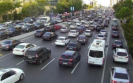 There is congestion on these roads in Baku -
