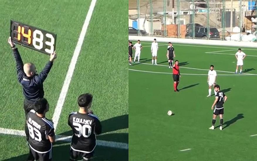 Between the head coach and his player in the Azerbaijani championship